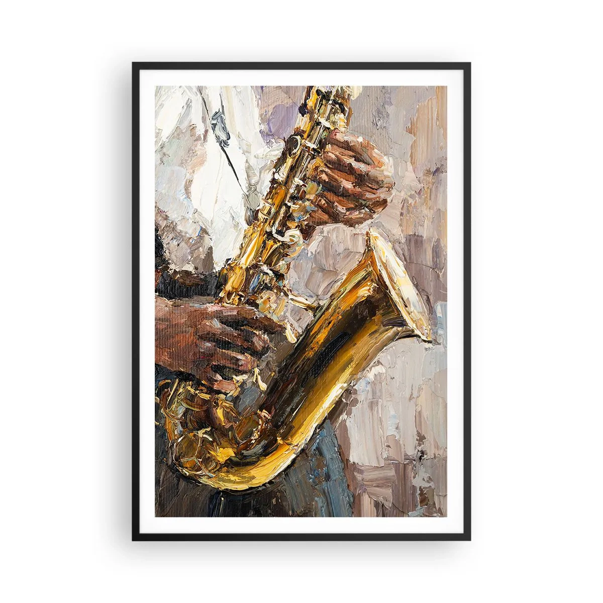 Poster in cornice nera - Tempo di assolo - 70x100 cm