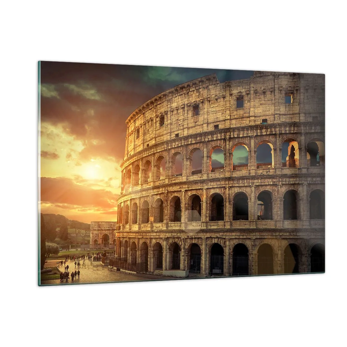 Quadro su vetro - Un'impressione colossale - 120x80cm - Impressione colossale - Decorazione murale moderna per soggiorno e camera da letto ARTTOR