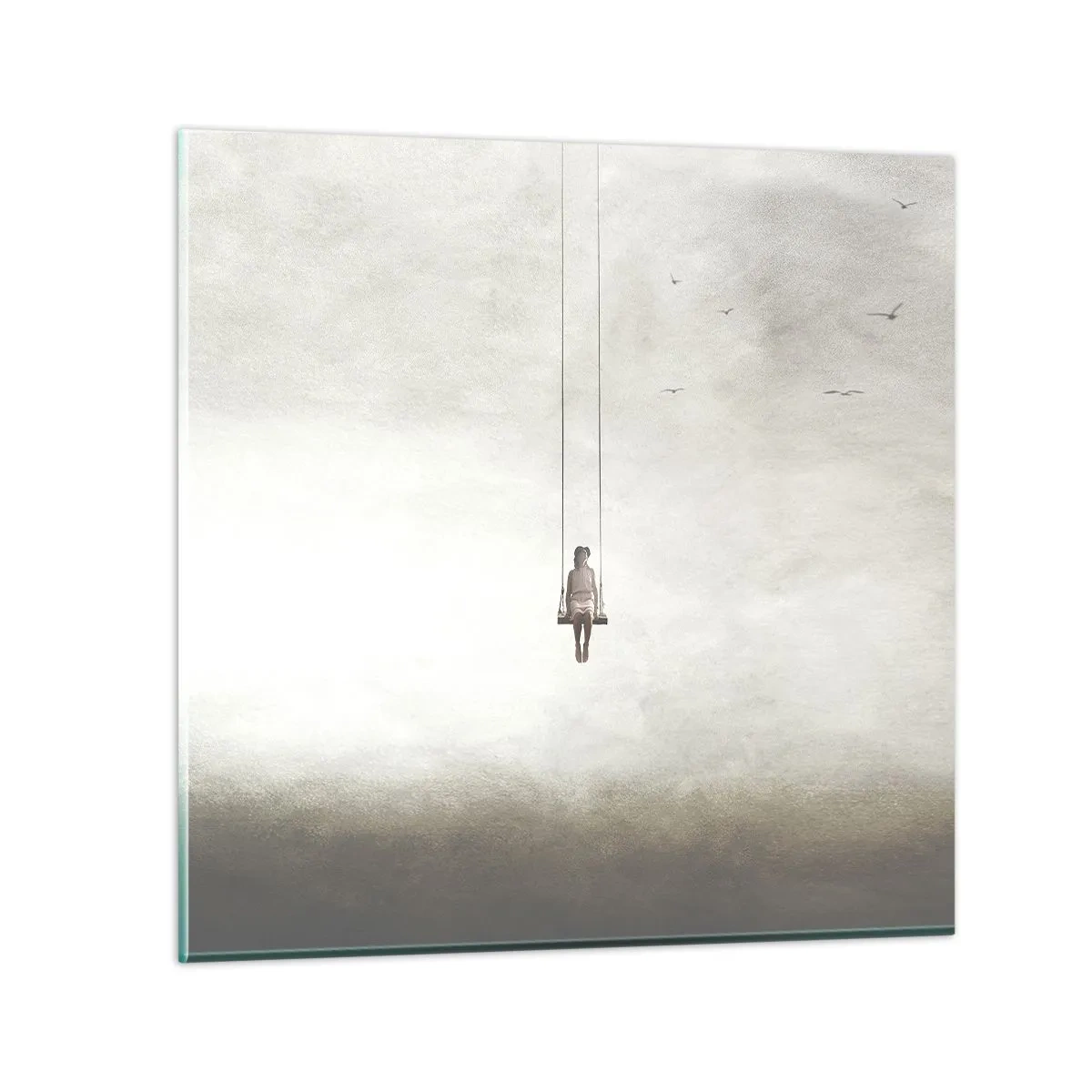 Quadro su vetro - Il bambino che è in noi - 30x30 cm