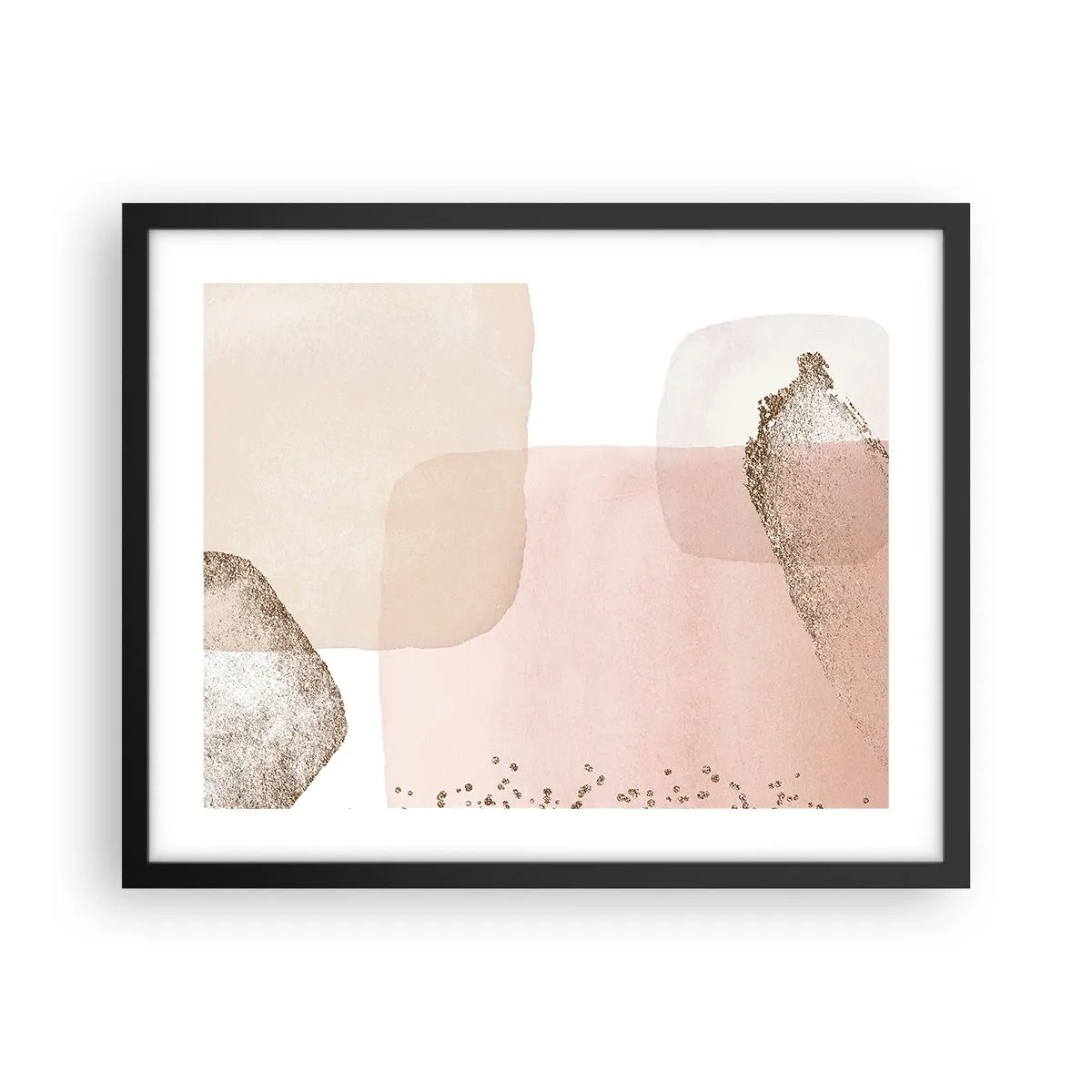 Poster in cornice nera - Incontro attraverso il colore - 50x40 cm