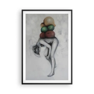 Poster in cornice nera - Il peso della vita - 61x91 cm