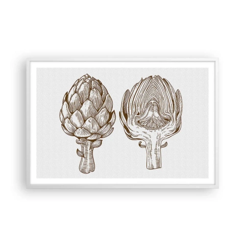 Poster in cornice bianca - Lezione di anatomia - 91x61 cm