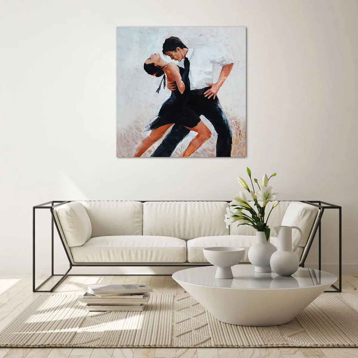 Quadro su vetro - Il tango dei miei sogni - 70x70 cm