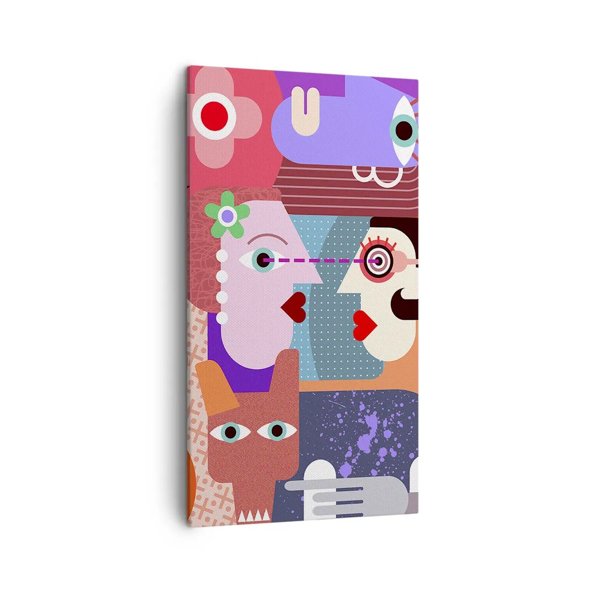 Quadro su tela - Stampe su Tela - Faccia a faccia - 45x80 cm