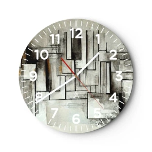 Orologio da parete - Orologio in Vetro - La forza della semplicità - 40x40 cm