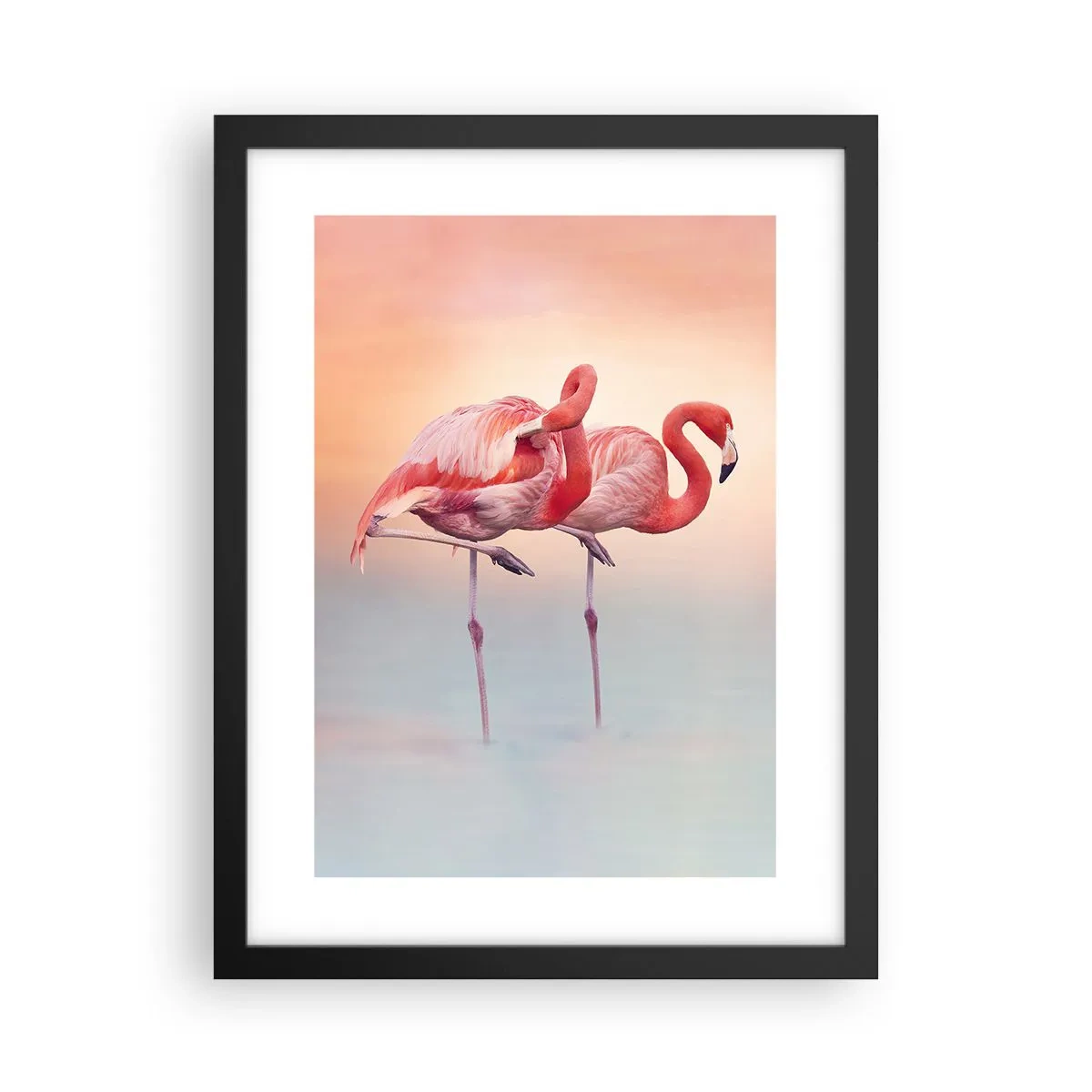 Poster in cornice nera - Nel colore del sole al tramonto - 30x40 cm