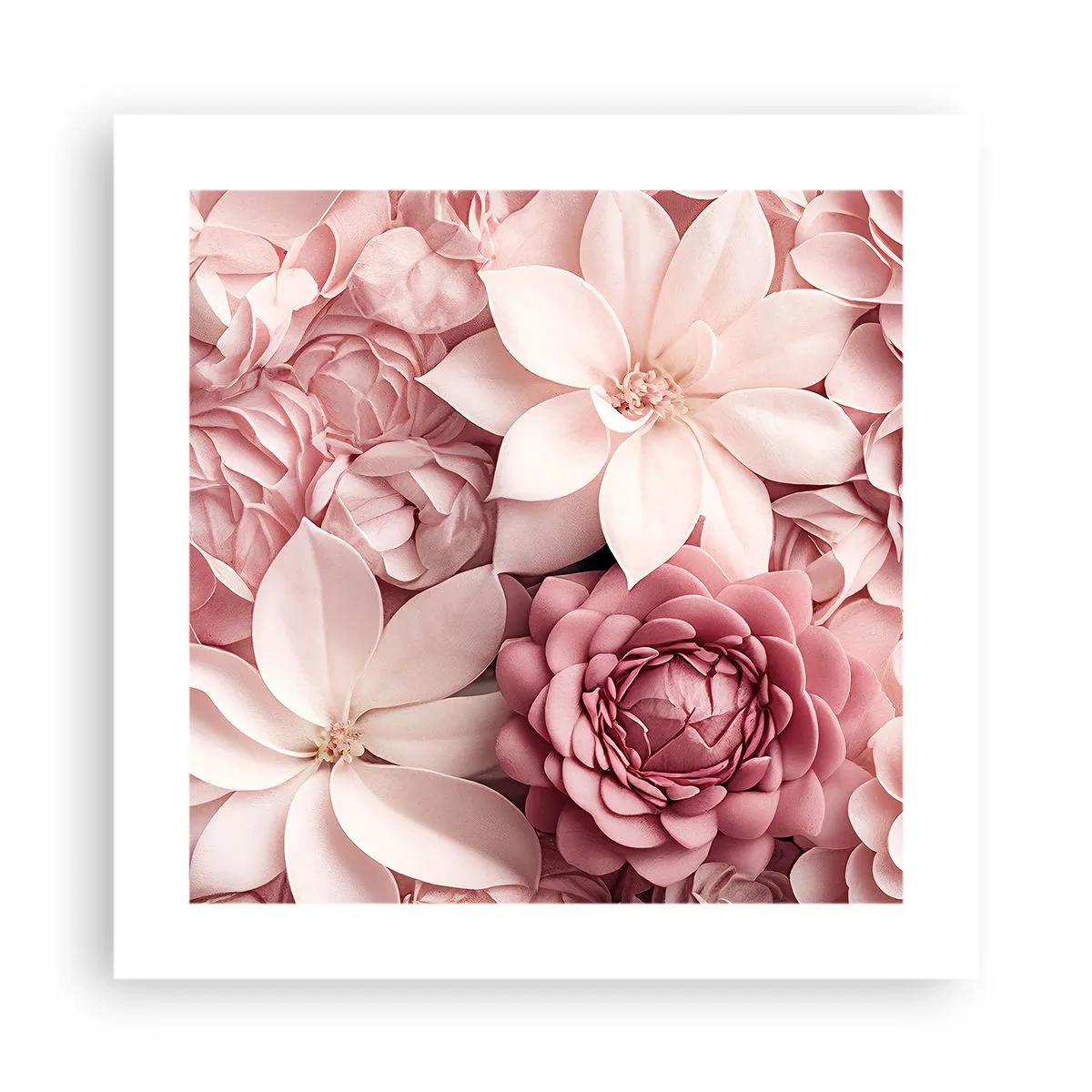 Poster - Nei petali di rosa - 40x40 cm