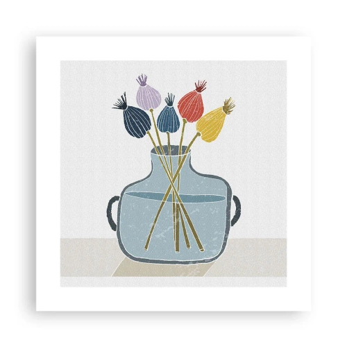 Poster - Il silenzio dei papaveri - 40x40 cm