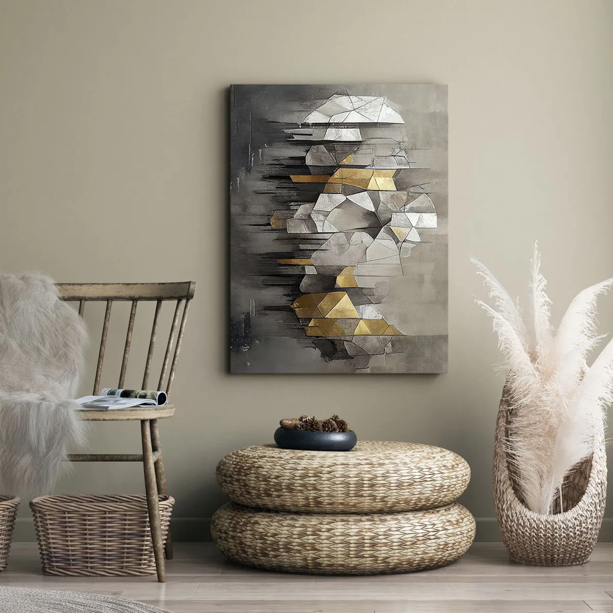 Quadro su tela - Stampe su Tela - Composizione di ghiaccio e luce - 45x80 cm