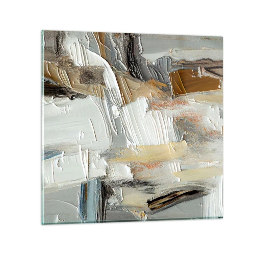 Quadro su vetro - Strati colorati - 50x50 cm