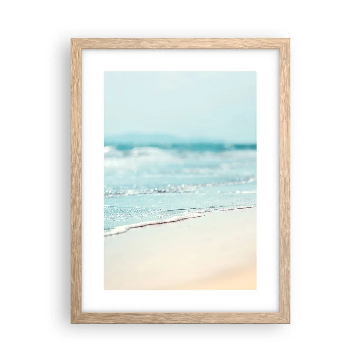 Poster in cornice rovere chiaro - Calore e rumore - 30x40 cm