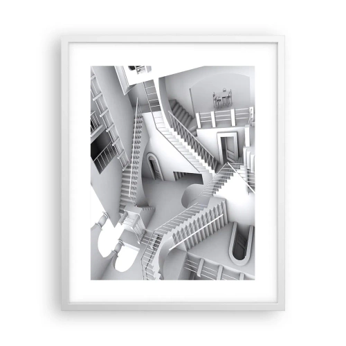 Poster in cornice bianca - Il paradosso dello spazio - 40x50 cm