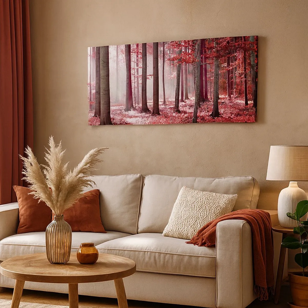 Quadro su tela - Stampe su Tela - Anche rosso è bello - 100x40 cm