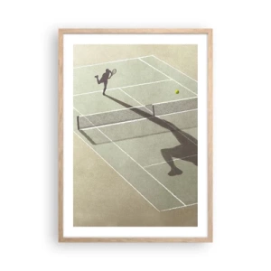 Poster in cornice rovere chiaro - Sconfiggere se stesso - 50x70 cm
