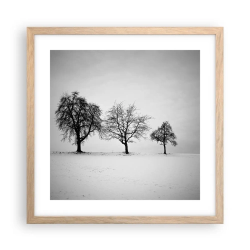 Poster in cornice rovere chiaro - Cosa sognano? - 40x40 cm