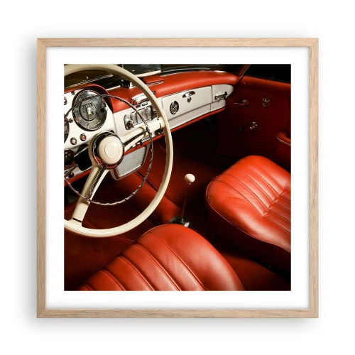 Poster in cornice rovere chiaro - Lusso in stile vintage - 50x50 cm