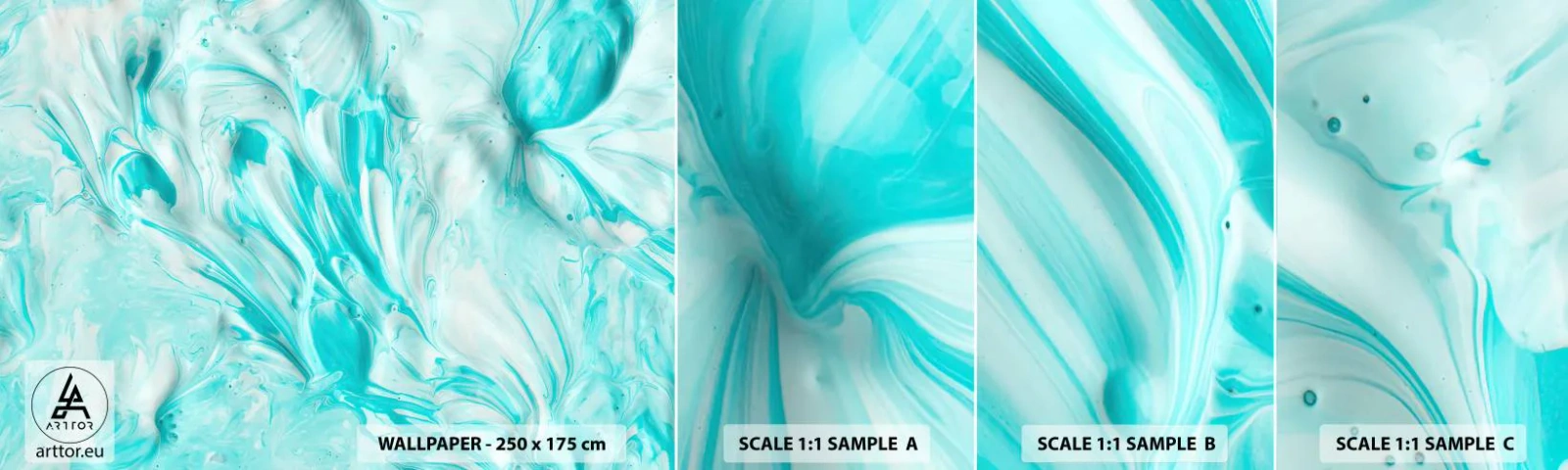 Campione di Fotomurale Adesivo Deluxe Sticker - Insieme per sempre - Astrazione, Pezzo, Boho - 100x30 cm