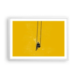 Poster in cornice bianca - Un giorno come tanti - 70x50 cm