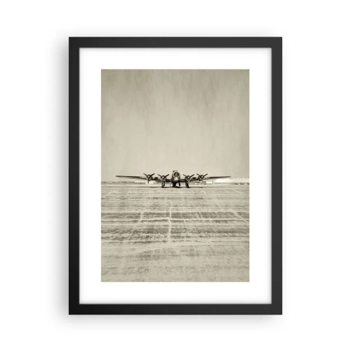 Poster in cornice nera - Pronto come sempre - 30x40 cm