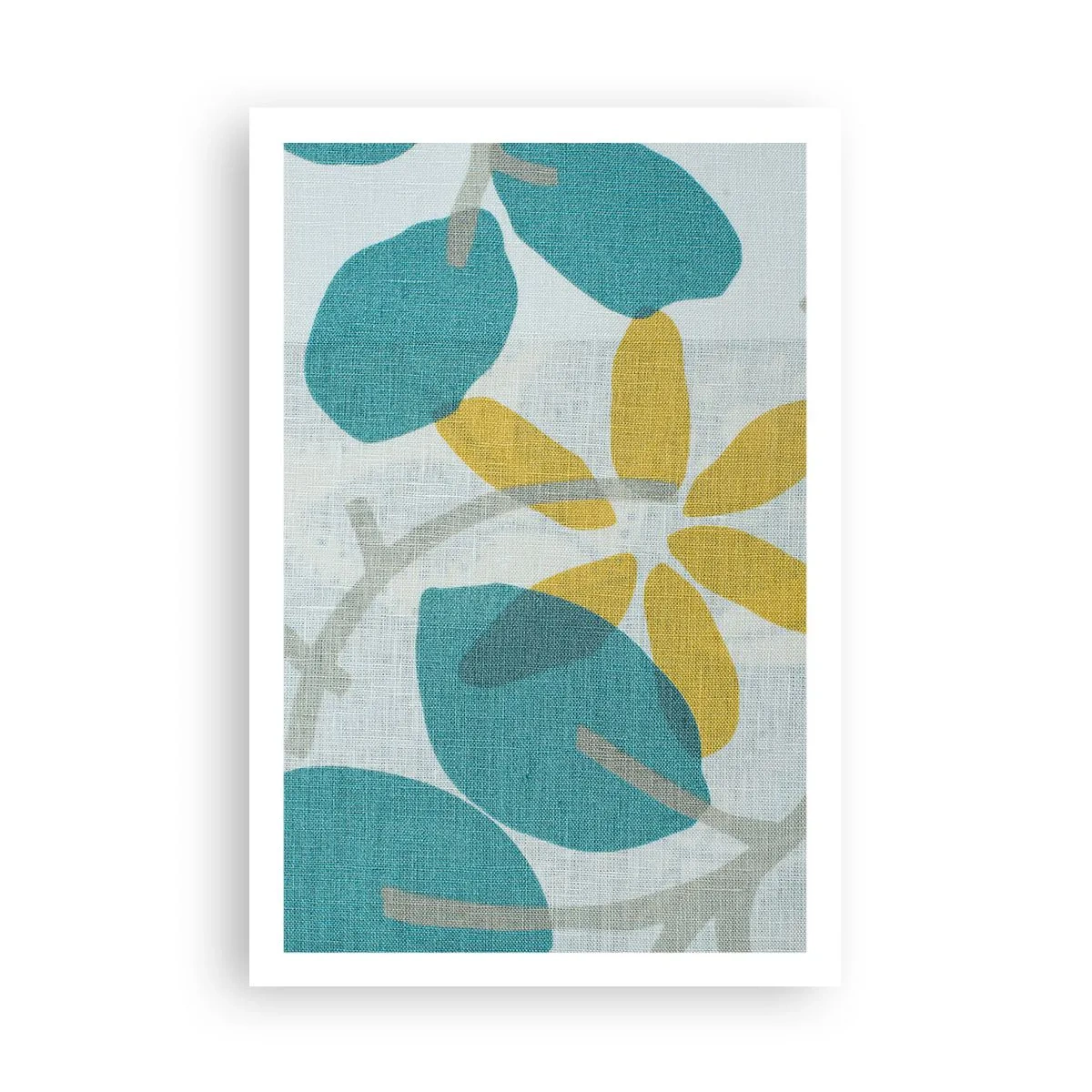 Poster - Tra le foglie azzurre - 61x91 cm