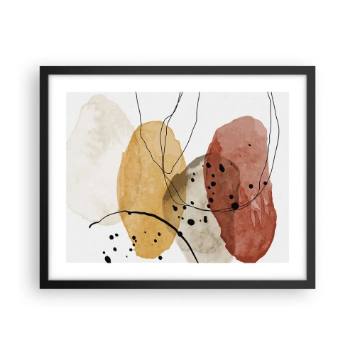 Poster in cornice nera - Come aria leggera e trasparente - 50x40 cm