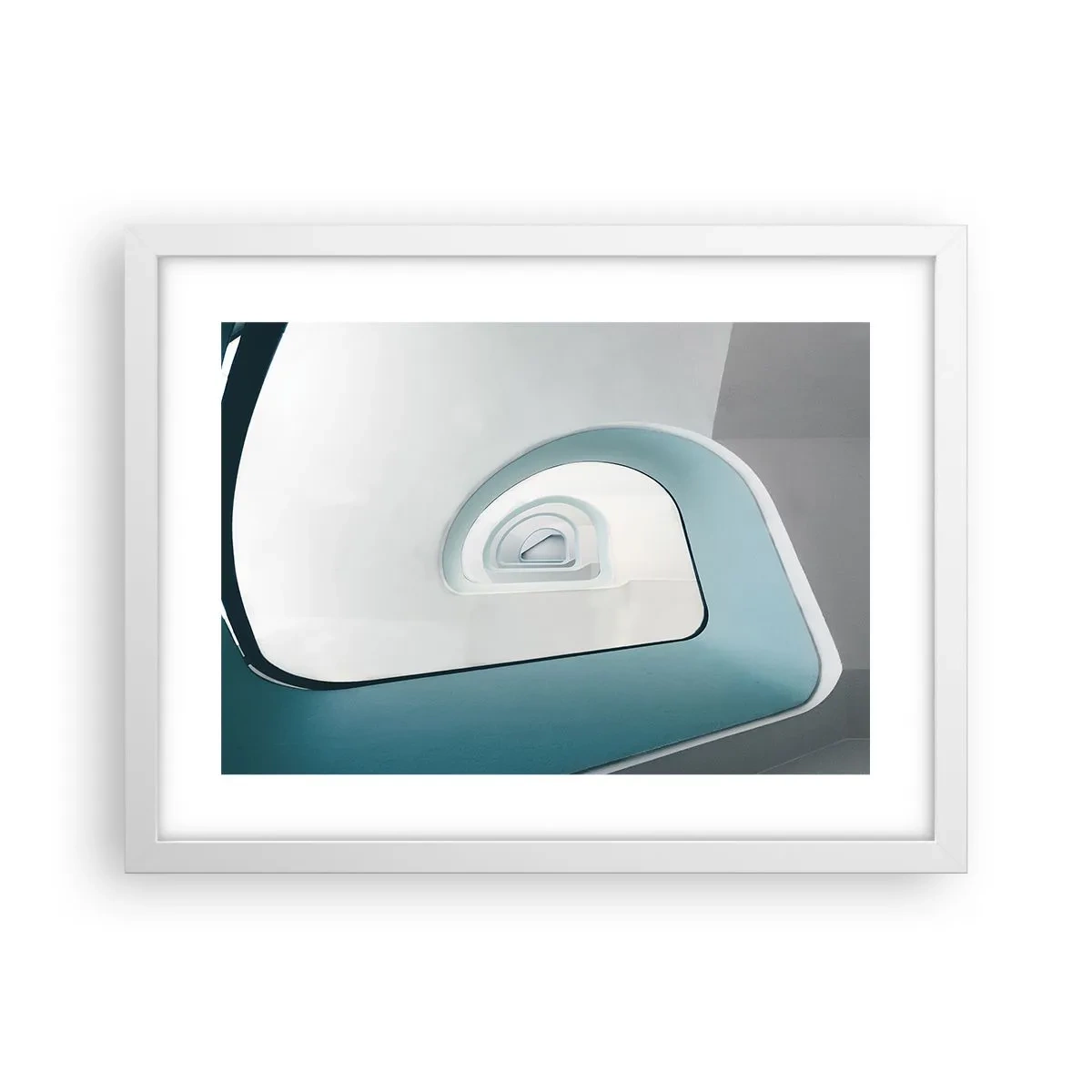 Poster in cornice bianca - Blu fino in fondo - 40x30 cm