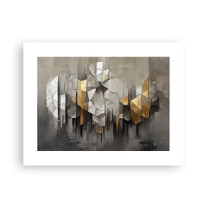 Poster - Composizione di ghiaccio e luce - 40x30 cm