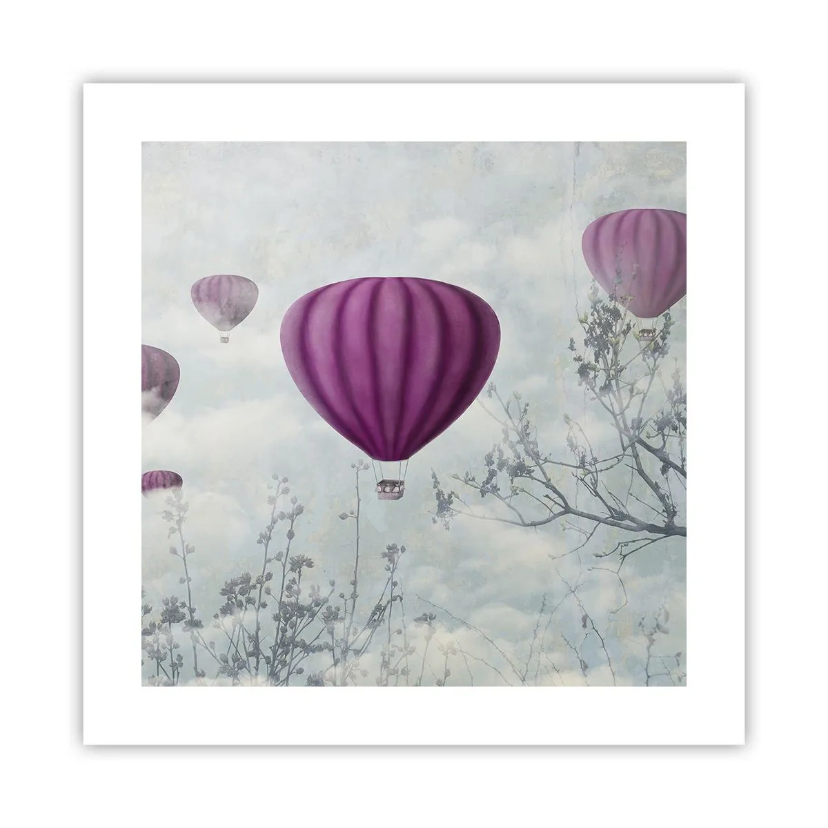 Poster - Come navi nel cielo - 40x40 cm