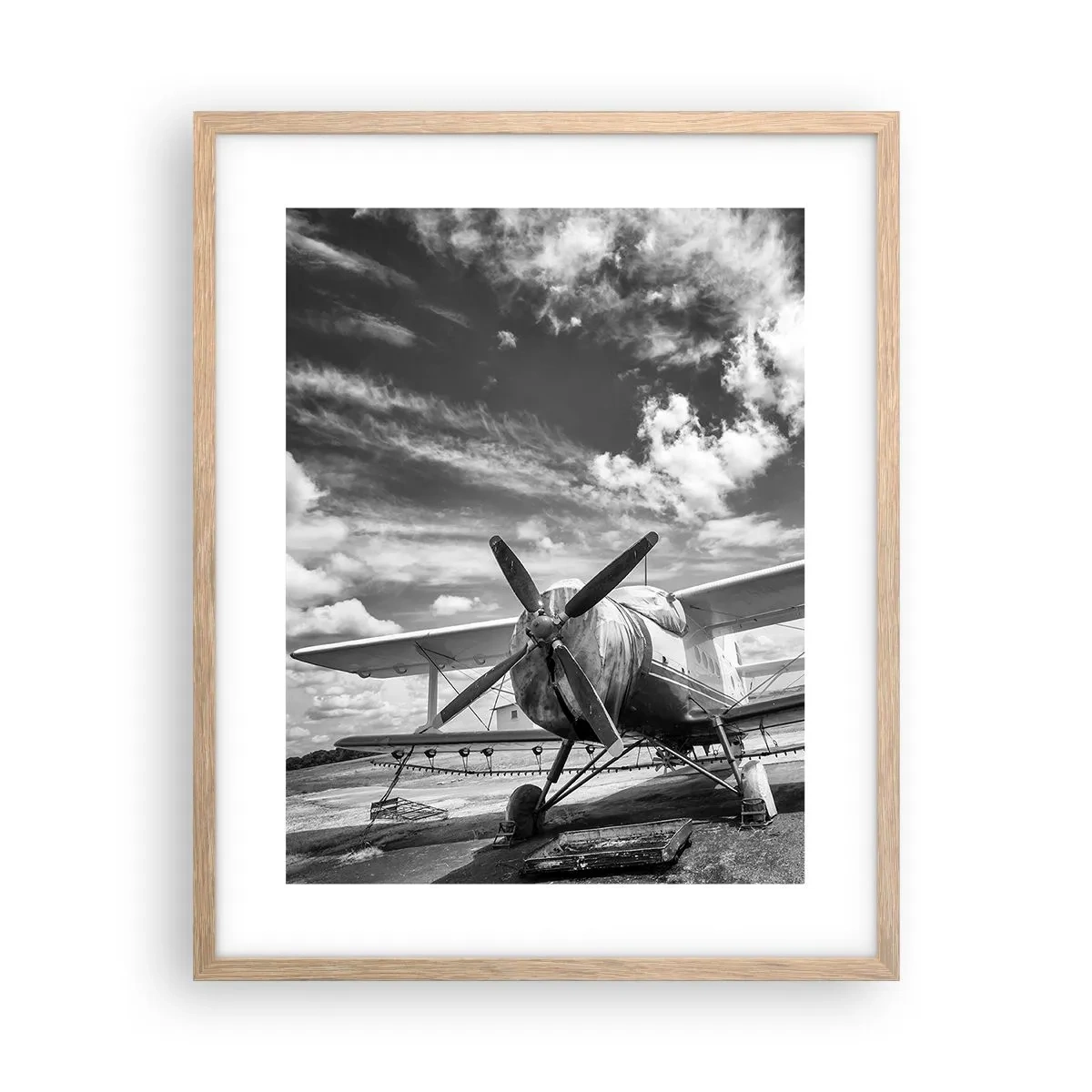 Poster in cornice rovere chiaro - Non vedo l'ora! - 40x50 cm