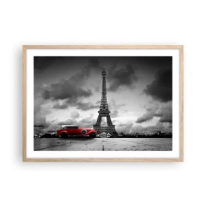 Poster in cornice rovere chiaro - Non molto tempo fa a Parigi - 70x50 cm