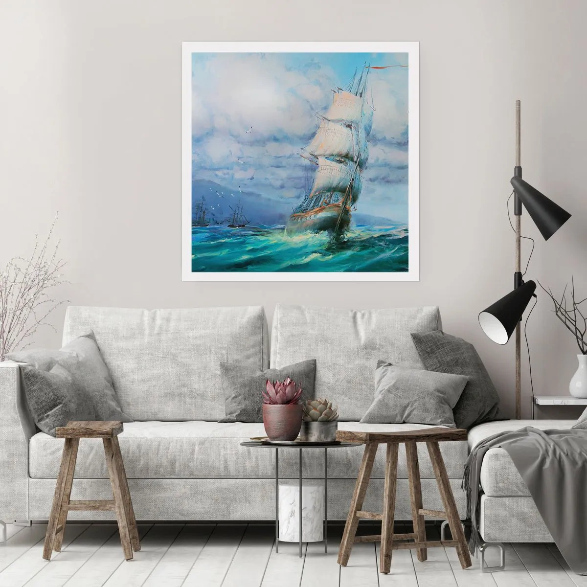 Poster - Con il vento in favore - 40x40 cm