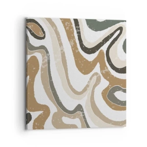 Quadro su tela - Stampe su Tela - I meandri dei colori della terra - 70x70 cm