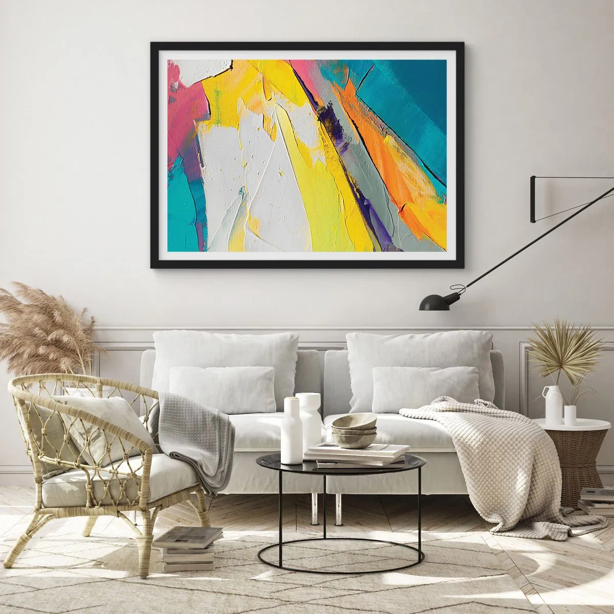 Poster in cornice nera - Anatomia della luce - 91x61 cm