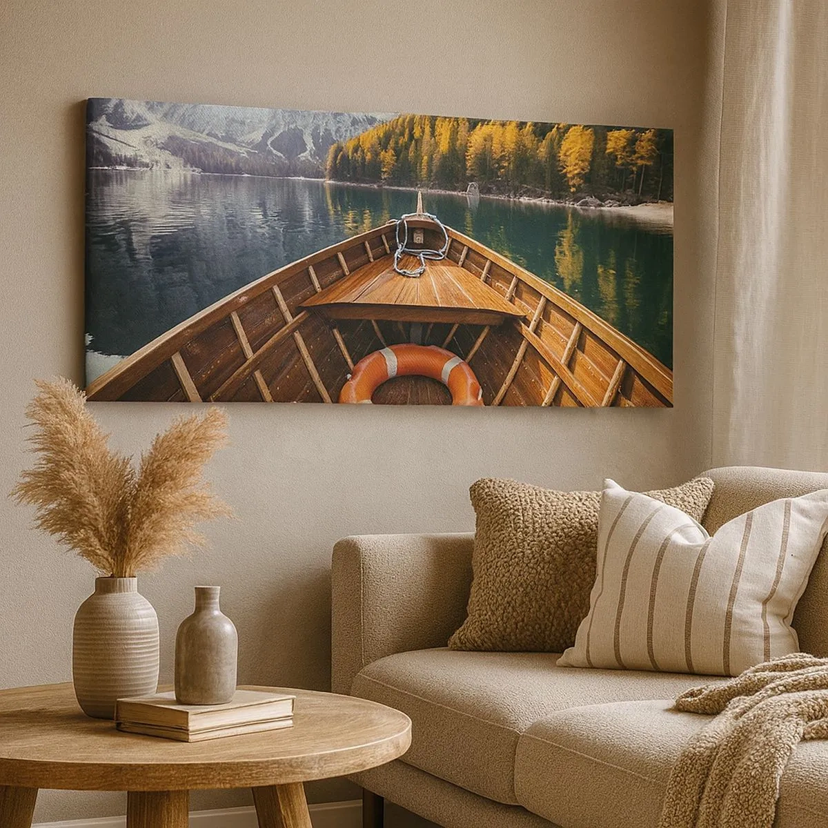 Quadro su tela - Stampe su Tela - Gita sui monti - 100x40 cm