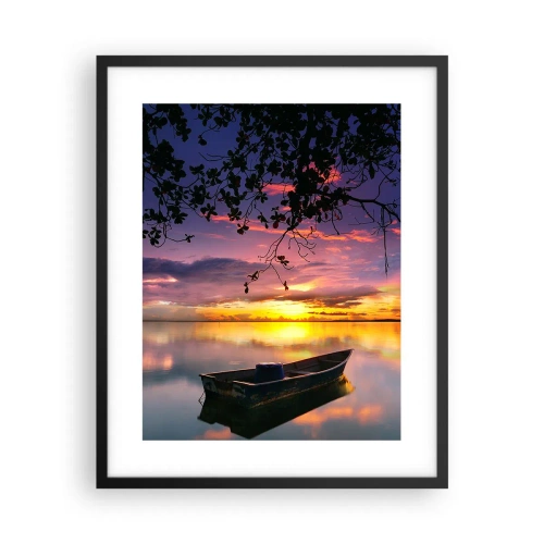 Poster in cornice nera - Ti sembra di essere sospeso nel cielo... - 40x50 cm