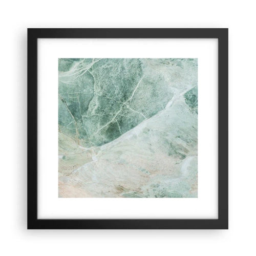 Poster in cornice nera - Il freddo nobile della pietra - 30x30 cm