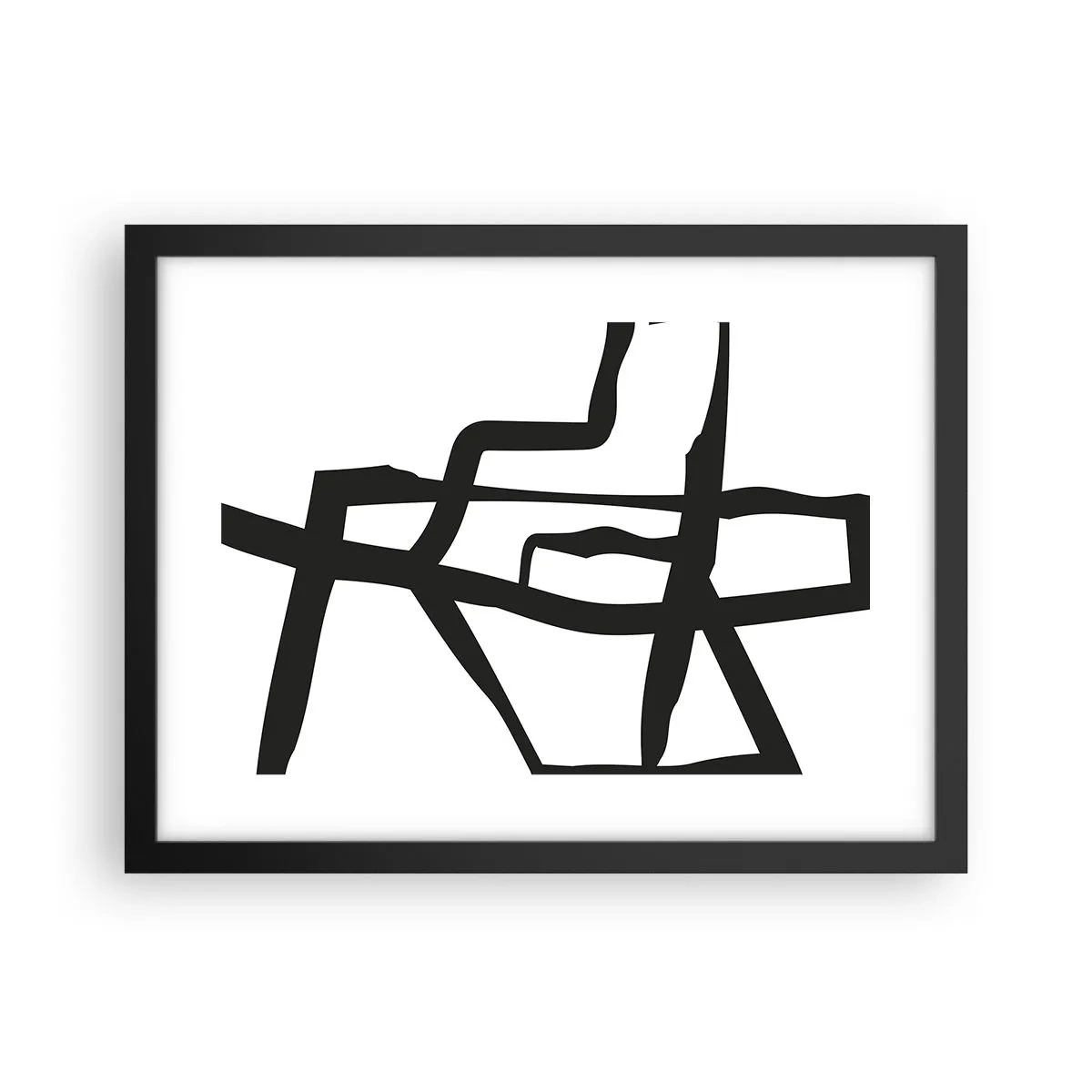 Poster in cornice nera - Struttura bianca e nera - 40x30 cm