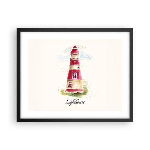 Poster in cornice nera - Attorno è sempre bel tempo - 50x40 cm