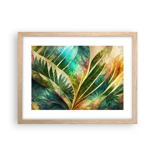 Poster in cornice rovere chiaro - I colori dei tropici - 40x30 cm