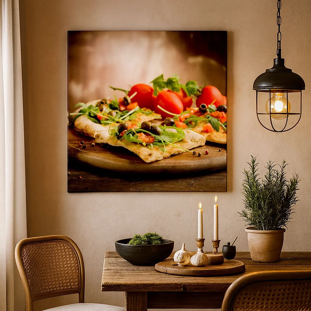 Quadro su tela - Stampe su Tela - Direttamente dal forno e dal giardino - 30x30 cm