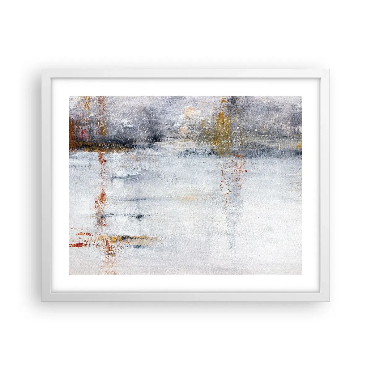 Poster in cornice bianca - Dietro la cortina d'aria - 50x40 cm