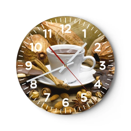 Orologio da parete - Orologio in Vetro - Per i cercatori di emozioni - 40x40 cm