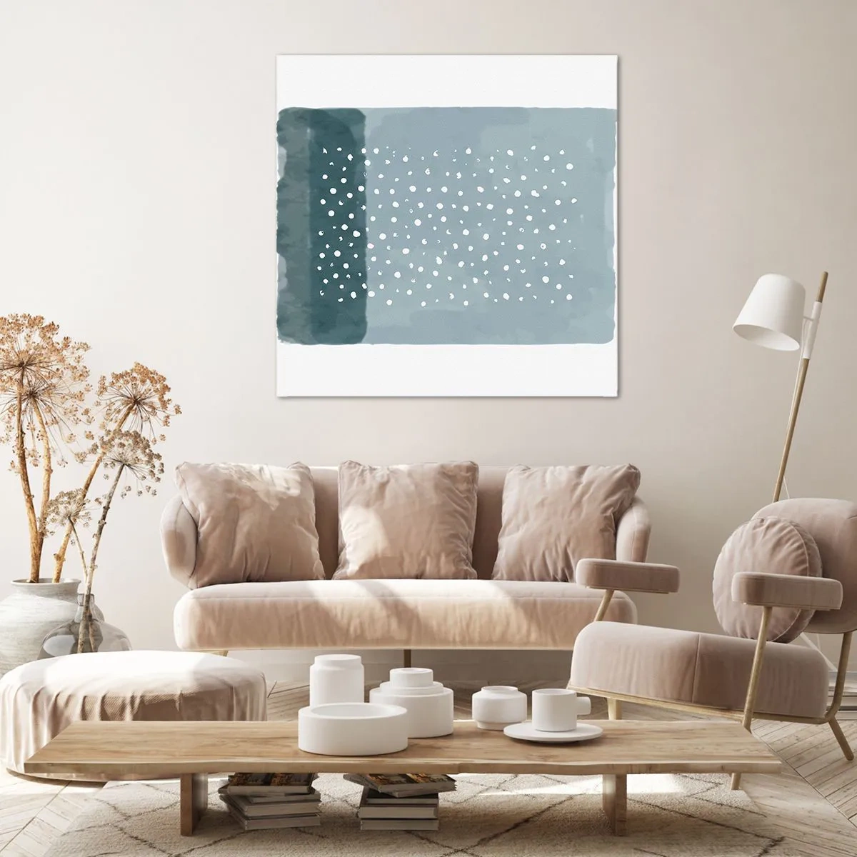 Quadro su tela - Stampe su Tela - Spuntate nel blu - 60x60 cm