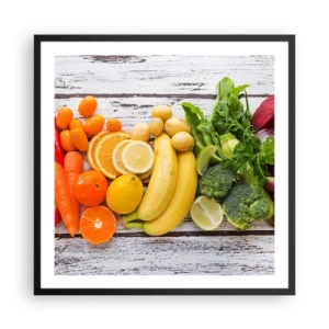 Poster in cornice nera - Non basta? - 60x60 cm