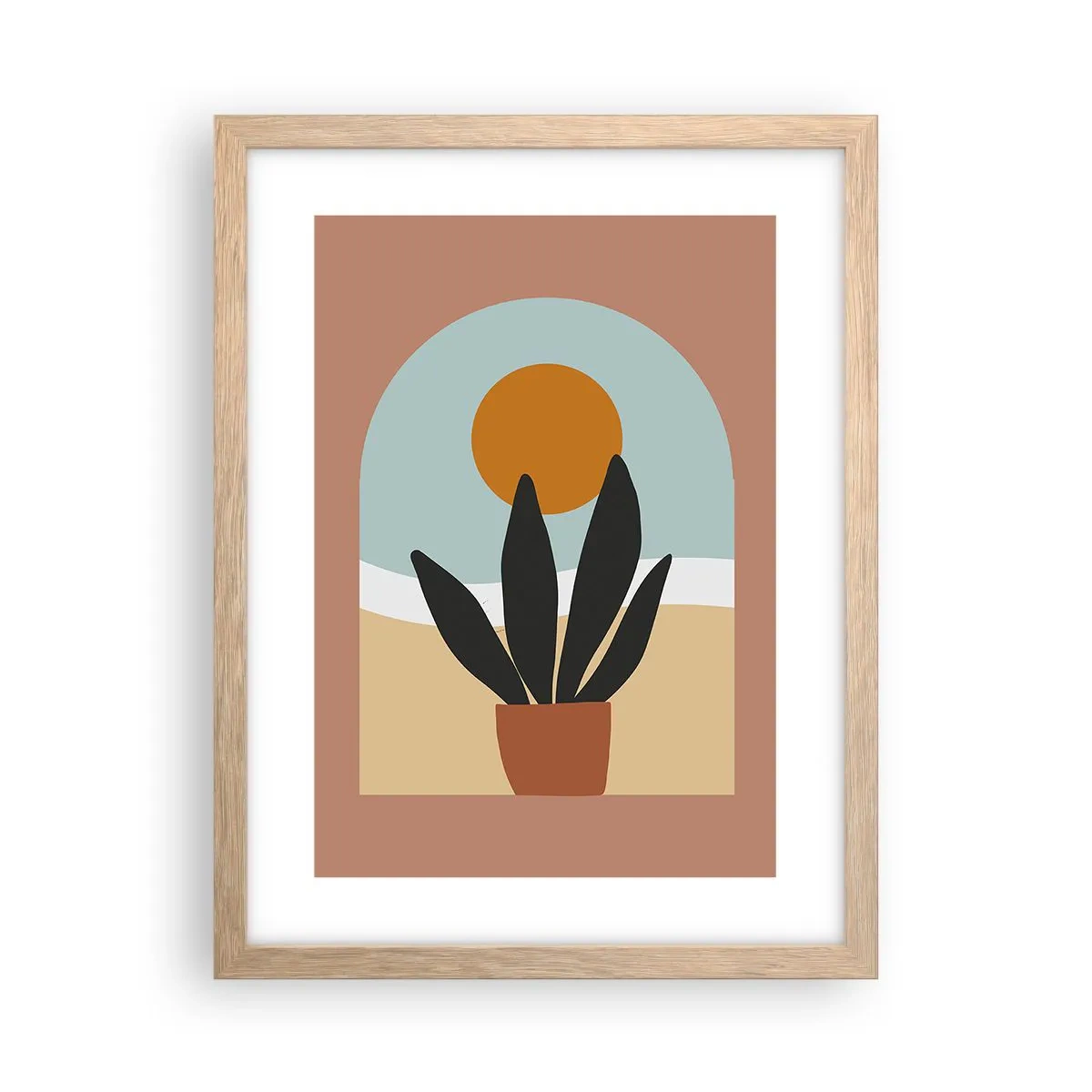 Poster in cornice rovere chiaro - Piccole gioie - 30x40 cm