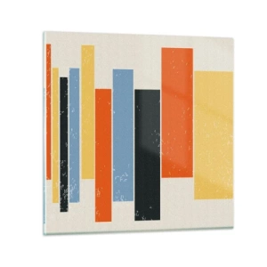 Quadro su vetro - Notazione musicale - 30x30 cm