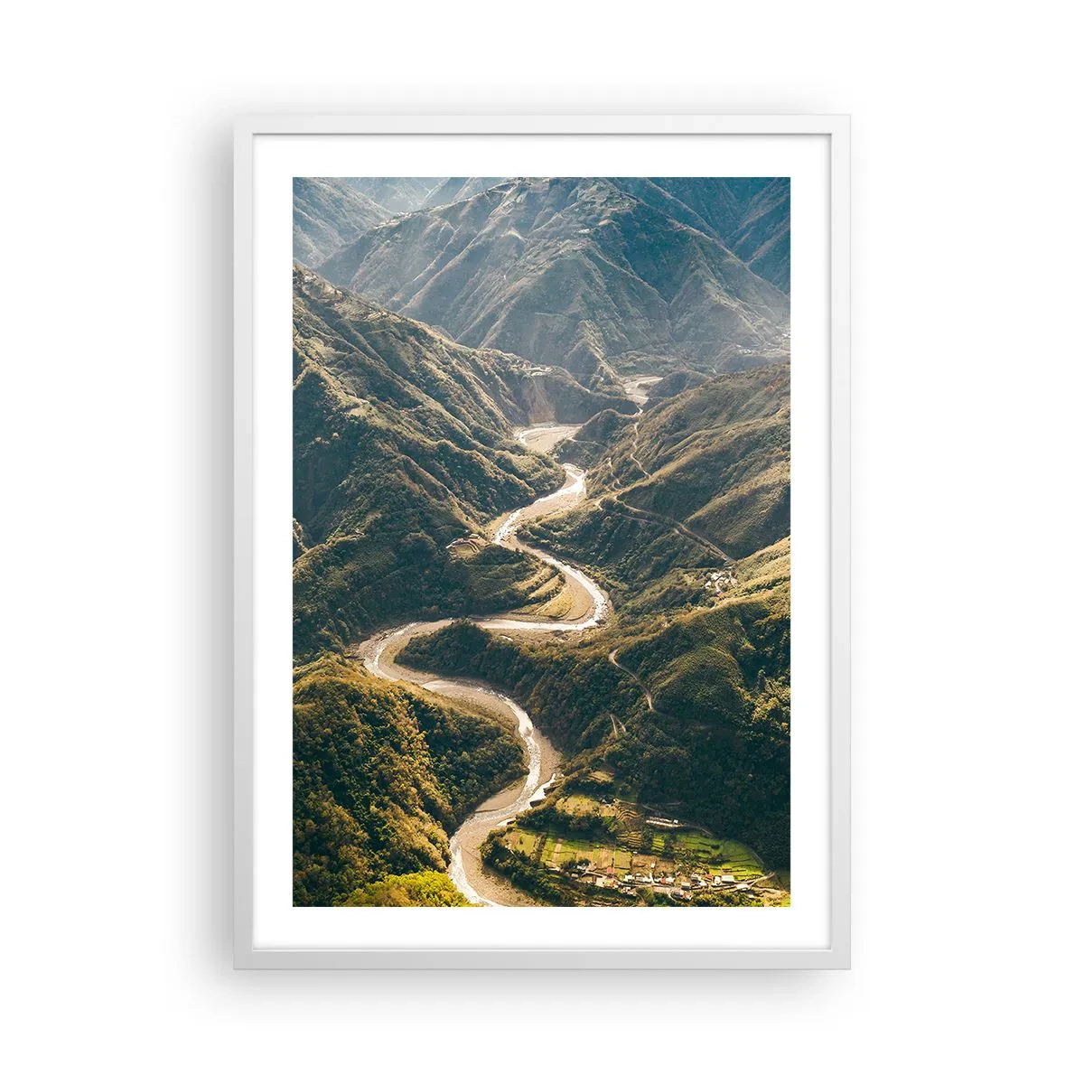 Poster in cornice bianca - Direttamente dal cuore dei monti - 50x70 cm