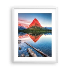 Poster in cornice bianca - Caldo e freddo - 40x50 cm