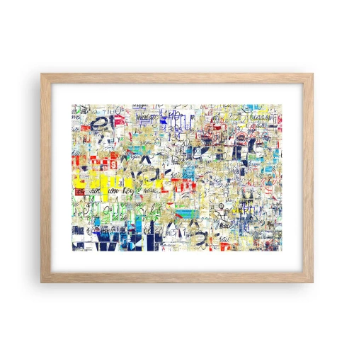 Poster in cornice rovere chiaro - Semplicemente bello da vedere - 40x30 cm