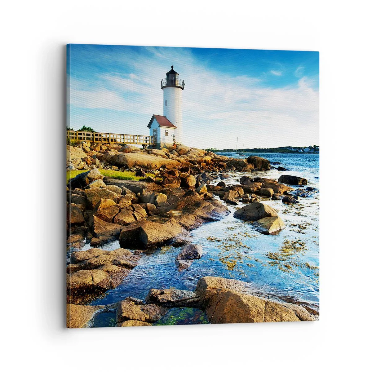 Quadro su tela - Stampe su Tela - Tornate sani e salvi, vi aspetto - 70x70 cm